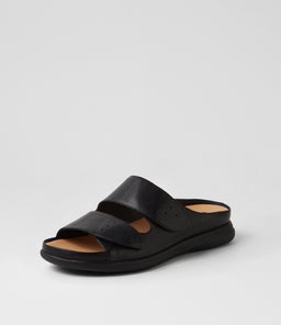 LASSHIE SU BLACK BLACK SOLE LEATHER