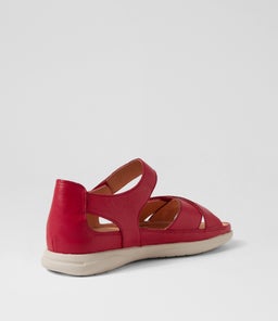 LIZZIE SU DK RED LEATHER