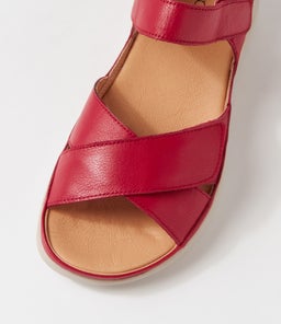 LIZZIE SU DK RED LEATHER