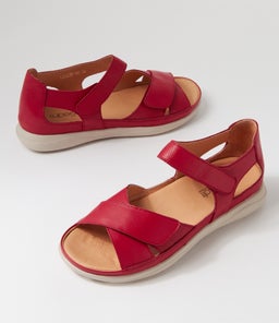LIZZIE SU DK RED LEATHER