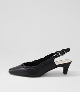 LATENT SU BLACK BLACK HEEL LEATHER