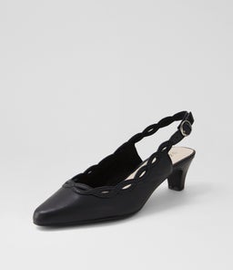 LATENT SU BLACK BLACK HEEL LEATHER