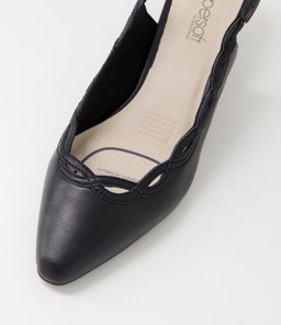 LATENT SU BLACK BLACK HEEL LEATHER