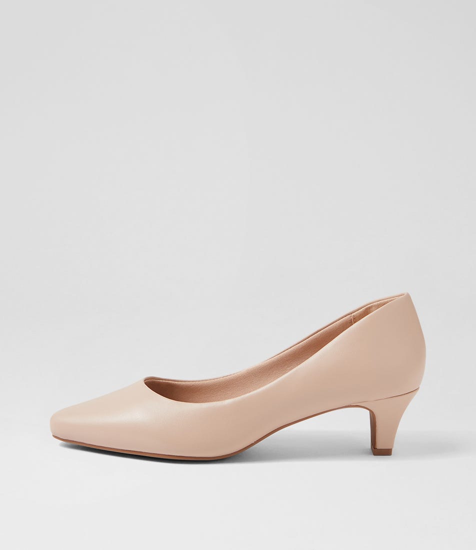 Lateley Nude Leather Heels