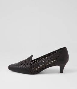 LAYBY SU BLACK BLACK HEEL LEATHER