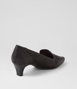 LAYBY SU BLACK BLACK HEEL LEATHER