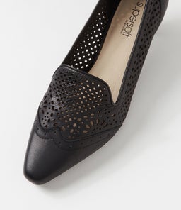 LAYBY SU BLACK BLACK HEEL LEATHER