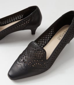 LAYBY SU BLACK BLACK HEEL LEATHER