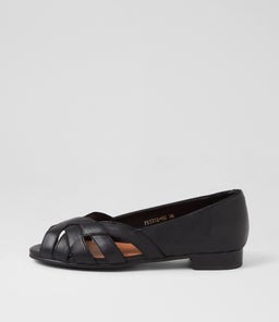 PETISE SU BLACK BLACK HEEL LEATHER