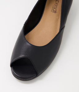 PASSION SU BLACK BLACK HEEL LEATHER