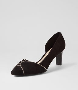 NESTING SU BLACK PLATINUM SUEDE LEATHER