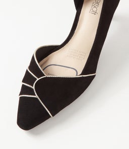 NESTING SU BLACK PLATINUM SUEDE LEATHER