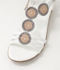 PARIS SU WHITE PEARL LEATHER