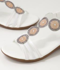 PARIS SU WHITE PEARL LEATHER