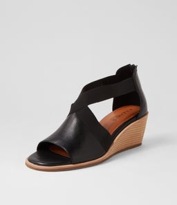 PLAYA SU BLACK NATURAL HEEL LEATHER