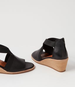 PLAYA SU BLACK NATURAL HEEL LEATHER