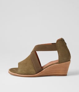 PLAYA SU OLIVE SUEDE