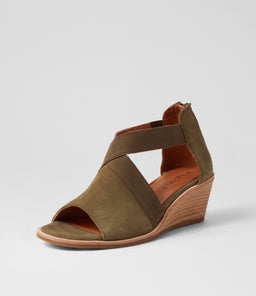 PLAYA SU OLIVE SUEDE