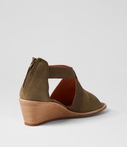 PLAYA SU OLIVE SUEDE