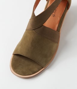 PLAYA SU OLIVE SUEDE