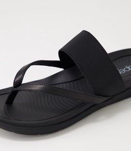 EASSY SU BLACK BLACK LEATHER ELASTIC