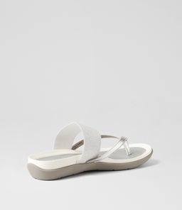 EASSY SU SILVER SILVER LEATHER ELASTIC