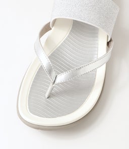 EASSY SU SILVER SILVER LEATHER ELASTIC