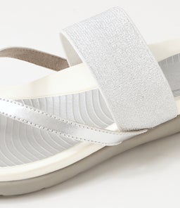 EASSY SU SILVER SILVER LEATHER ELASTIC