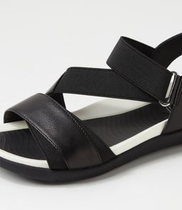 EXILE SU BLACK BLACK LEATHER ELASTIC