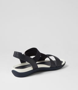 EXILE SU NAVY NAVY LEATHER ELASTIC