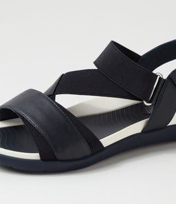 EXILE SU NAVY NAVY LEATHER ELASTIC