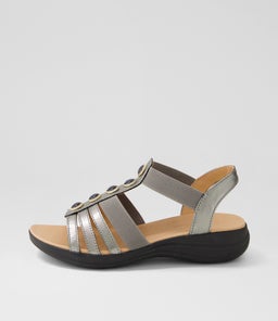 MASON SU GUNMETAL BLACK SOLE LEATHER