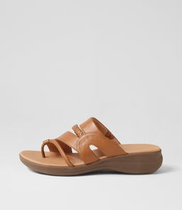 MIA2 SU DK TAN GUM SOLE LEATHER