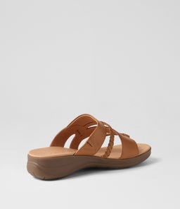 MIA2 SU DK TAN GUM SOLE LEATHER