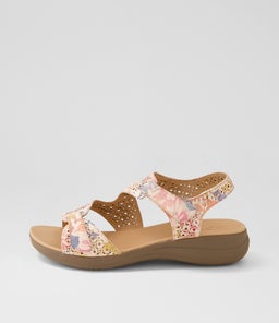 MAZ2 SU PASTEL FLORAL GUM SOLE LEATHER