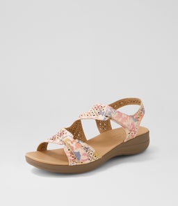 MAZ2 SU PASTEL FLORAL GUM SOLE LEATHER