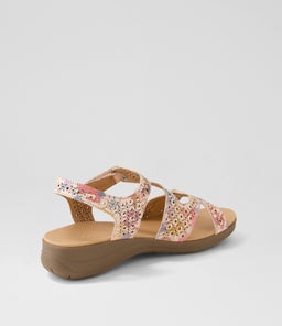MAZ2 SU PASTEL FLORAL GUM SOLE LEATHER