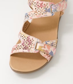 MAZ2 SU PASTEL FLORAL GUM SOLE LEATHER