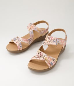 MAZ2 SU PASTEL FLORAL GUM SOLE LEATHER