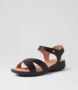 MERRI SU BLACK BLACK SOLE LEATHER