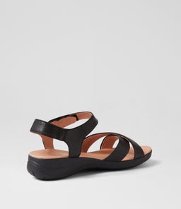 MERRI SU BLACK BLACK SOLE LEATHER