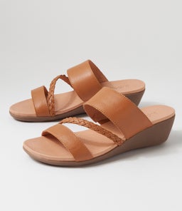 JORJA2 SU DK TAN GUM SOLE LEATHER
