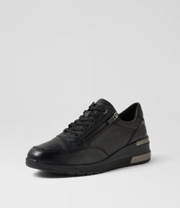 PATTIE SU BLACK BLACK SOLE LEATHER