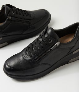 PATTIE SU BLACK BLACK SOLE LEATHER