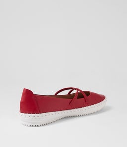 WONDERFUL SU DK RED LEATHER