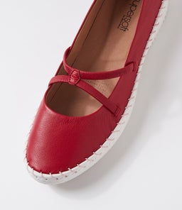 WONDERFUL SU DK RED LEATHER