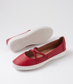 WONDERFUL SU DK RED LEATHER