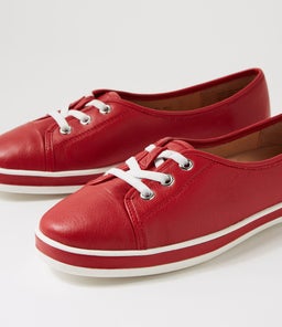 AUGUSTS SU DK RED LEATHER