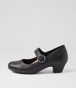 Limited Black Leather Heels Limited Black Leather Heels