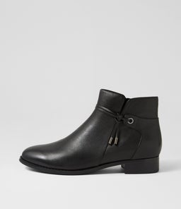 BESSI SU BLACK BLACK HEEL LEATHER